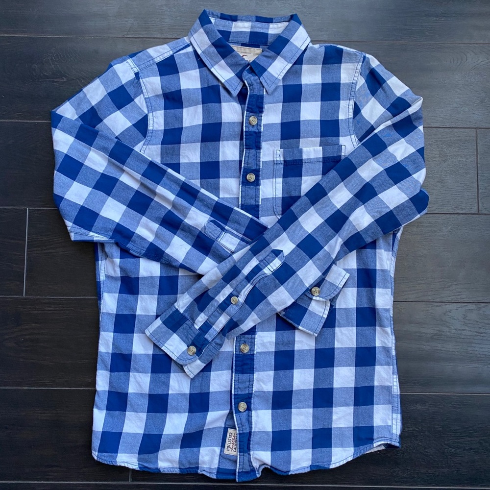 Hollister Dressy Casual Plaid Button Down.